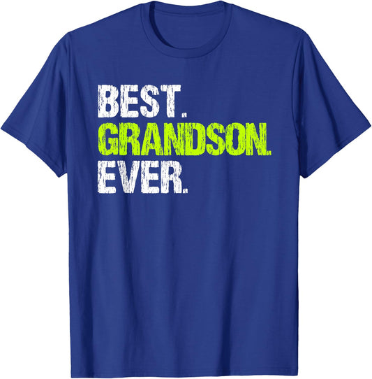 Best Grandson Ever Cool Funny T-Shirt - T-Shirt | Royal
