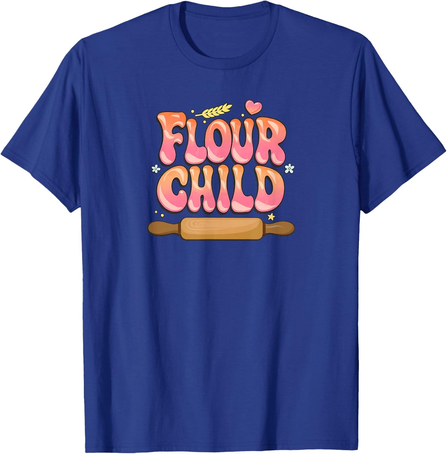 Flour Child Funny Baker T-Shirt - T-Shirt | Royal