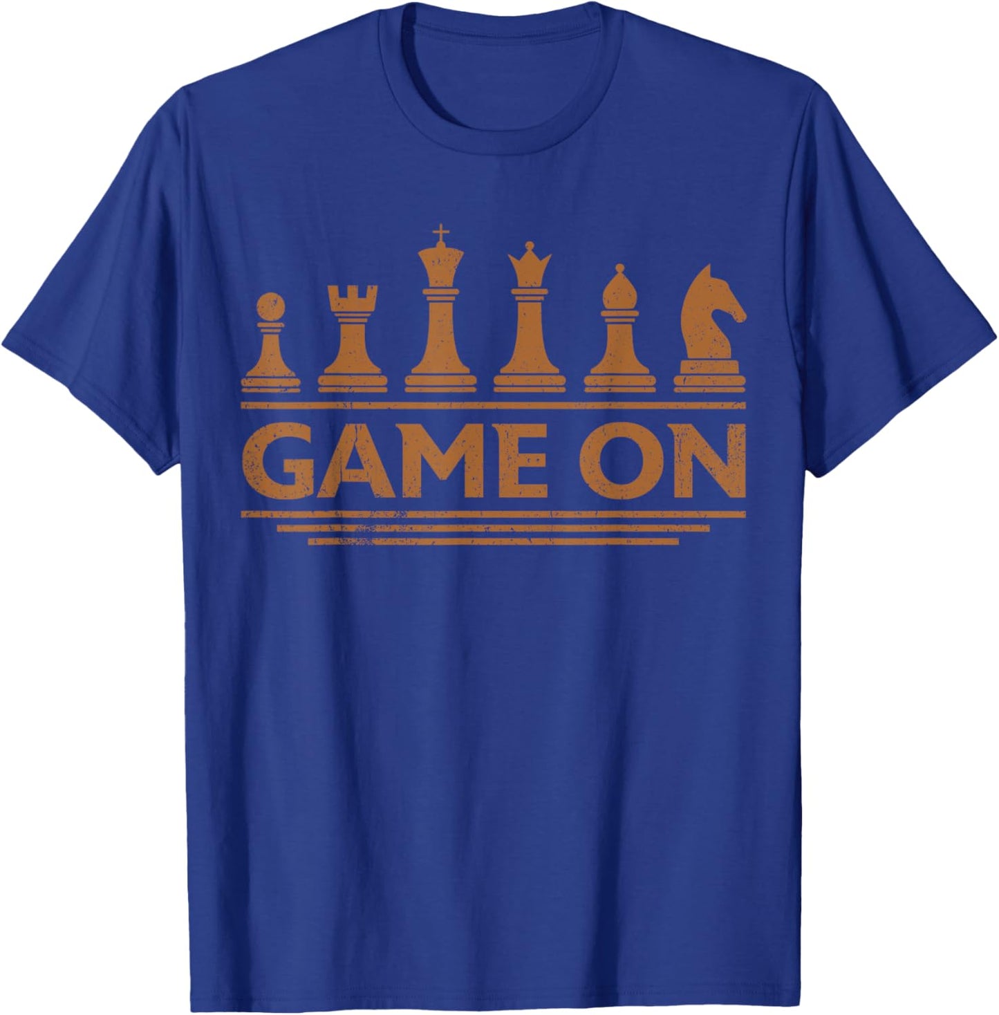 Game On Chess Pieces Funny Board Game Themed Gift Men Kids T-Shirt - T-Shirt | Royal