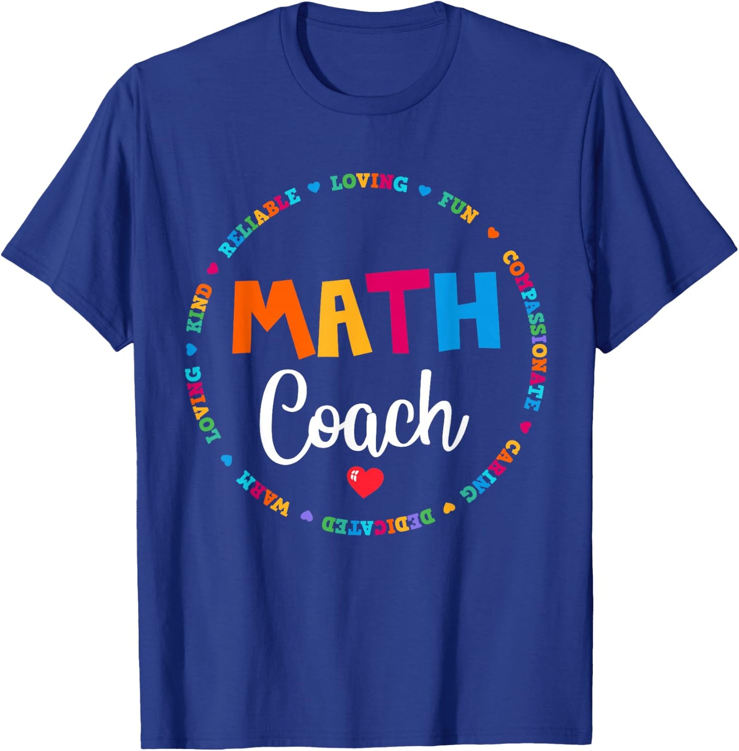 Instructional Math Coach Crew Back to School Matching Group T-Shirt - T-Shirt | Royal