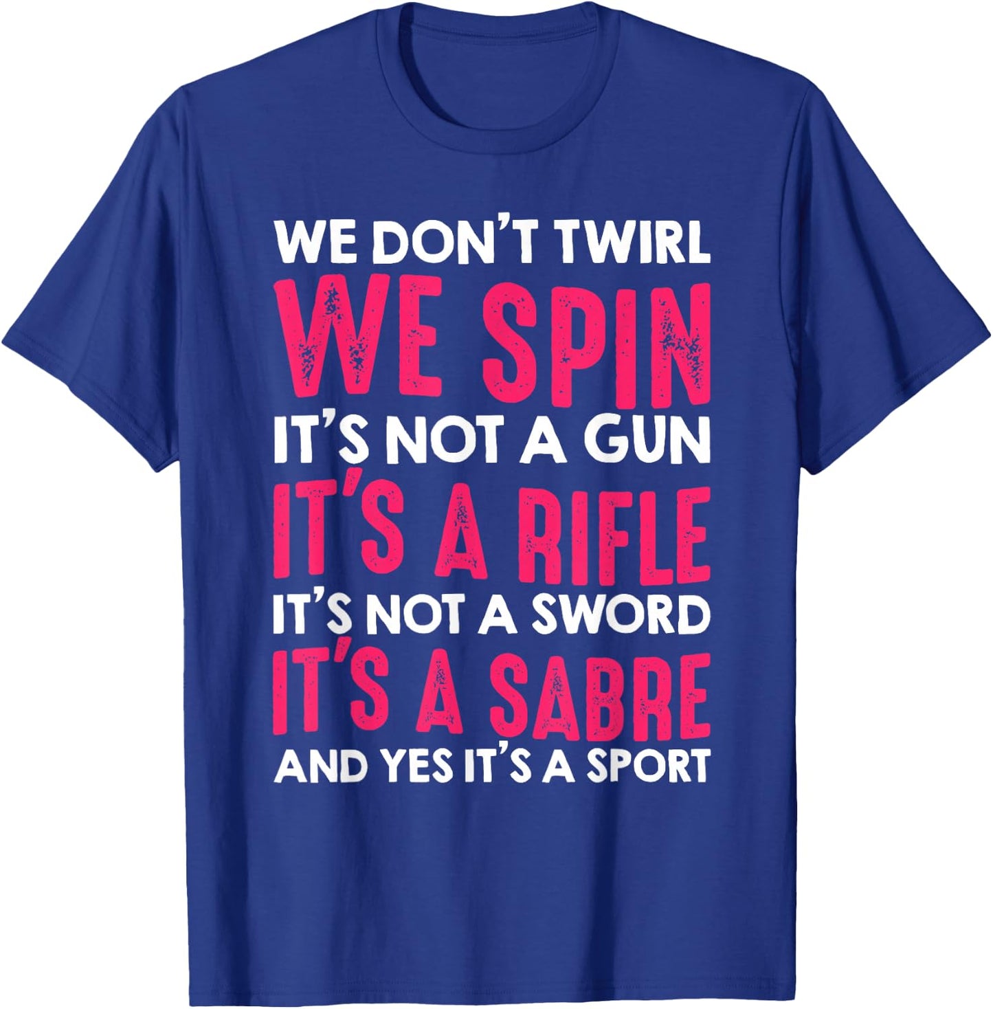 Funny Color Guard Design Women Marching Band Member T-Shirt - T-Shirt | Royal