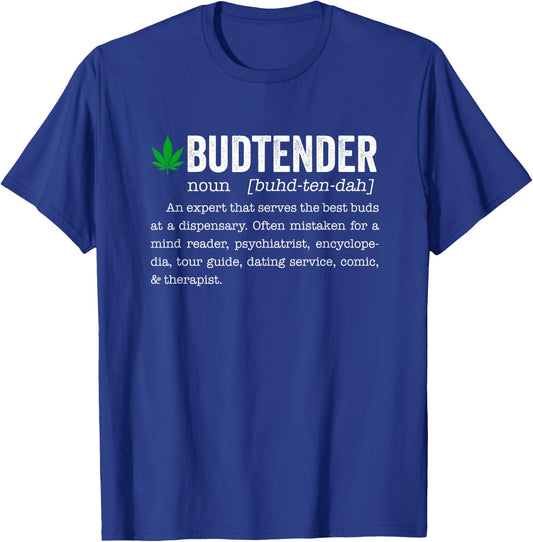 Marijuana Budtender Definition Funny 420 Cannabis T-Shirt - T-Shirt | Royal