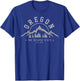 Oregon The Beaver State Est. 1859 Vintage Mountains Gift T-Shirt - T-Shirt | Royal