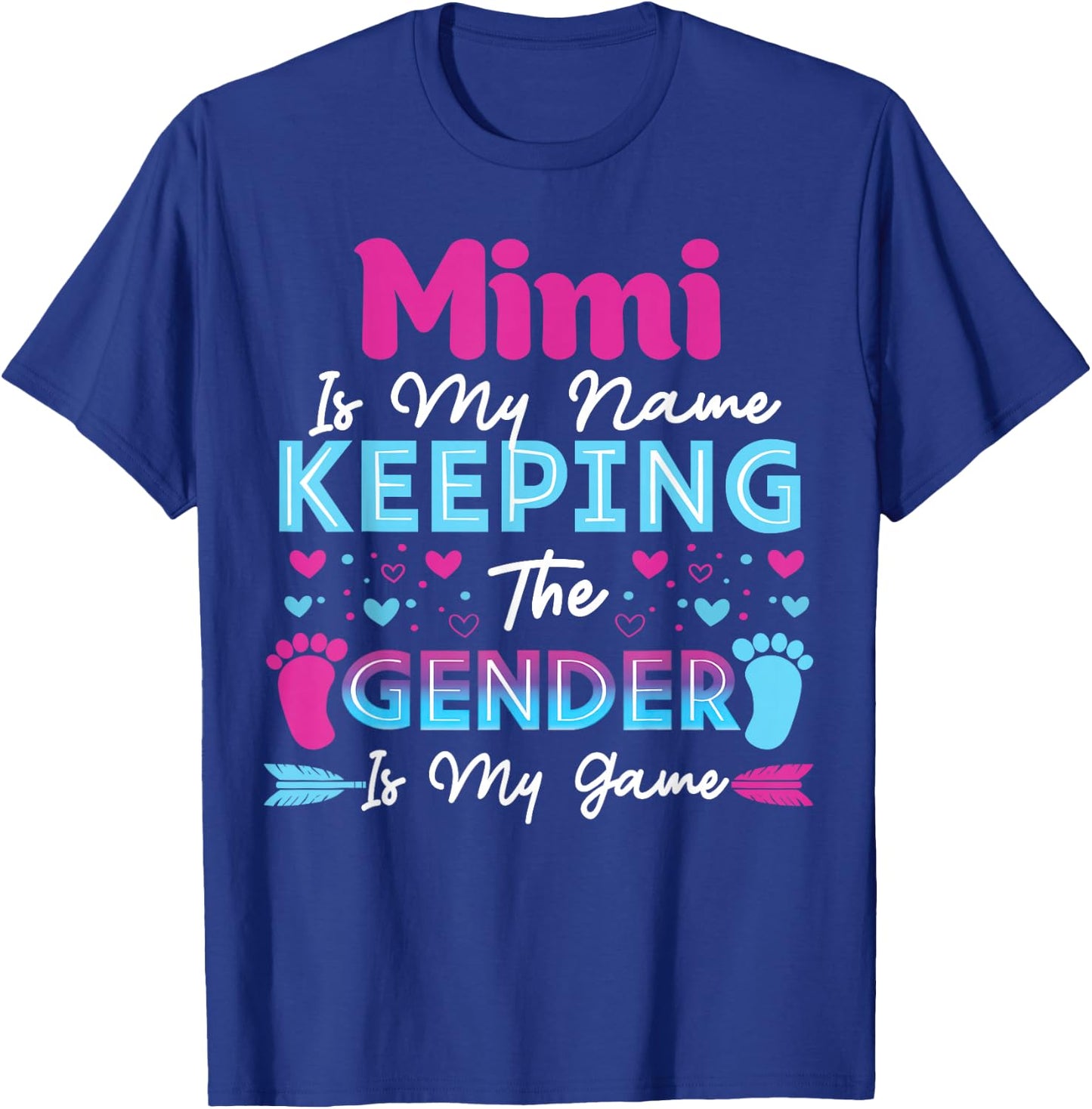 Keeper of The Gender Mimi Baby Shower Gender Reveal T-Shirt - T-Shirt | Royal