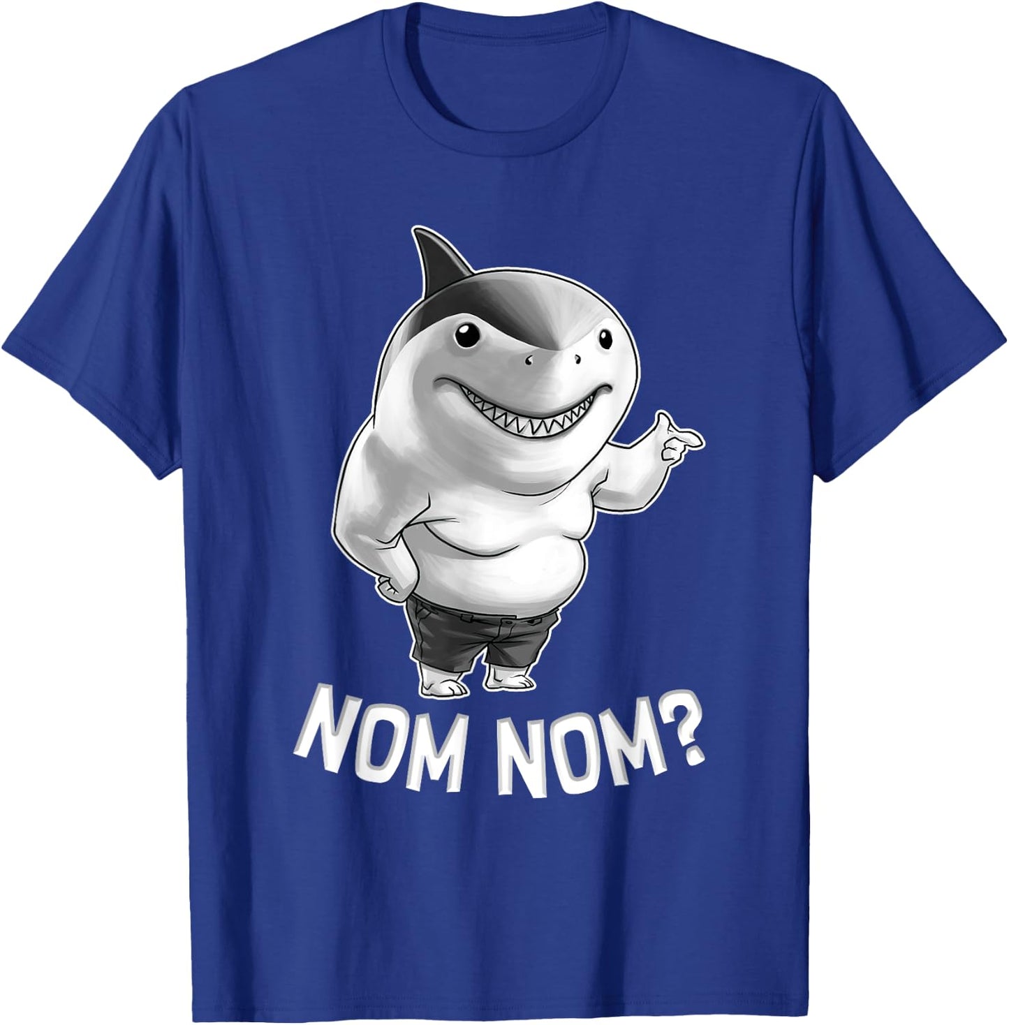 Big Shark In The Squad Nom Nom Funny Movie Character T-Shirt - T-Shirt | Royal