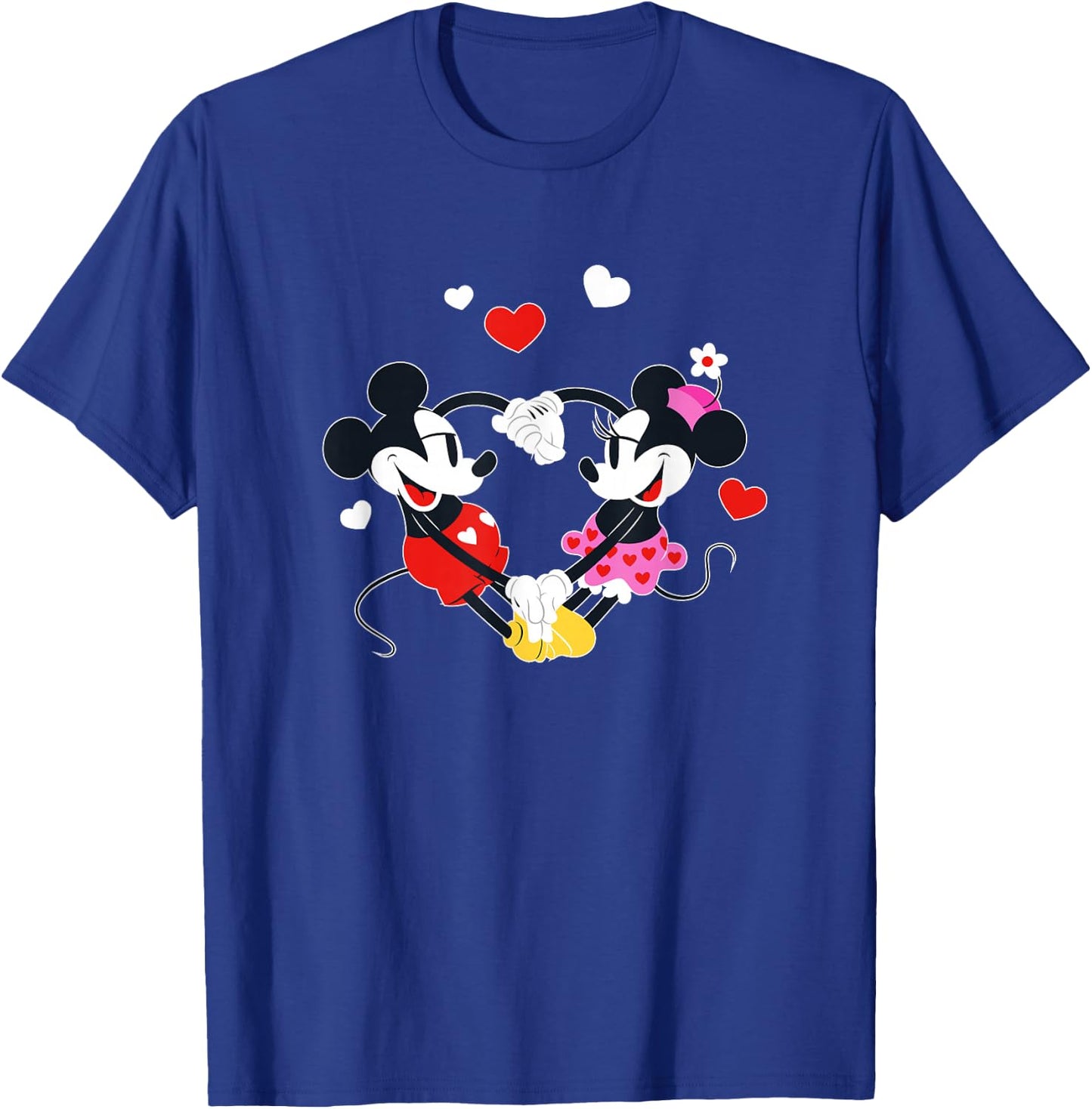 Disney Mickey and Minnie Hearts Valentine’s Day T-Shirt - T-Shirt | Royal