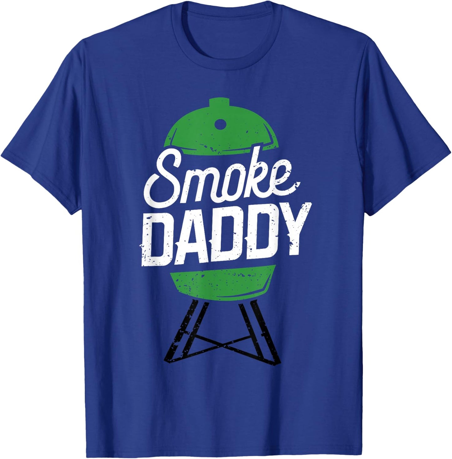 Smoke Daddy Green Egg Pitmaster Dad BBQ Grill T-Shirt - T-Shirt | Royal
