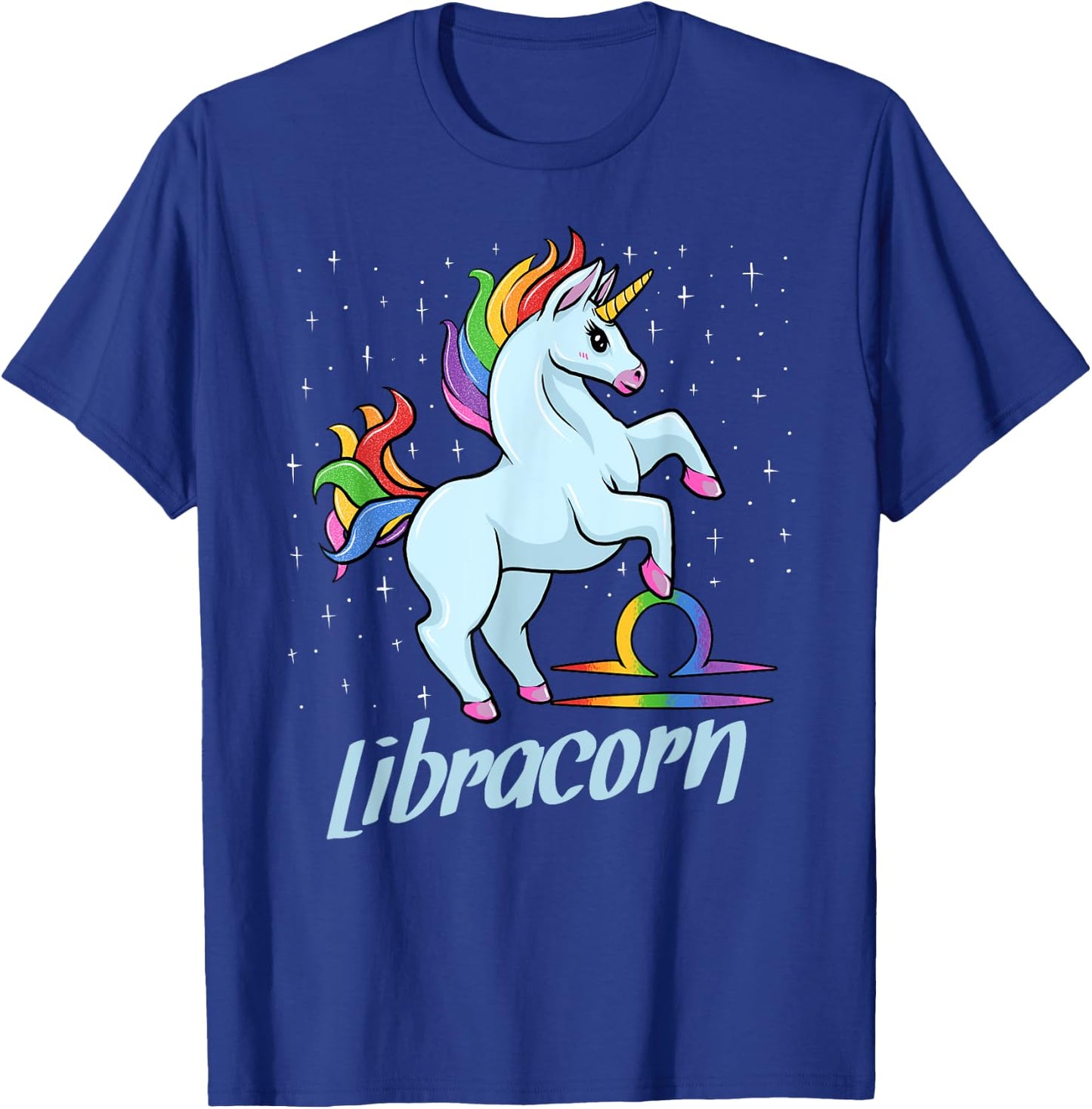 Libracorn The Libra Unicorn Zodiac Sign T-Shirt - T-Shirt | Royal