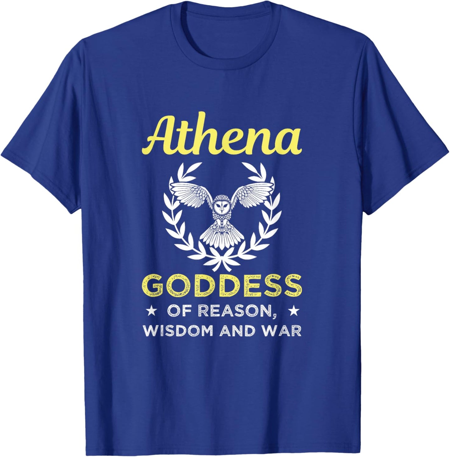 Athena Goddess Of Reason and War Greek Gods Mythology T-Shirt - T-Shirt | Royal