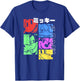 Disney Mickey and Friends Pop Character Panels Katakana T-Shirt - T-Shirt | Royal