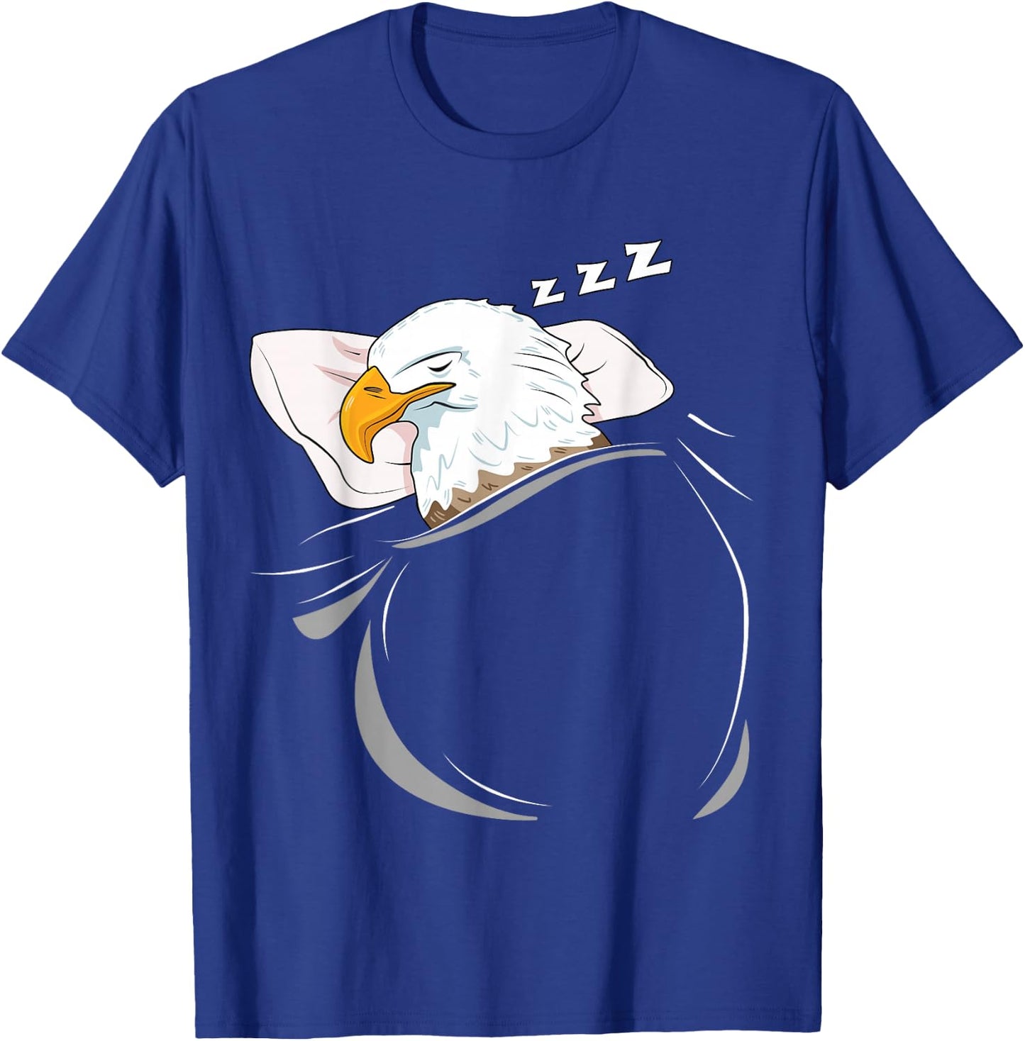Bald Sea Eagle Sleeping Pyjamas Top Gift Eagle T-Shirt - T-Shirt | Royal