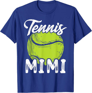 Tennis Mimi Women Family Matching Set Tennis Ball Player T-Shirt - T-Shirt | Royal