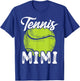 Tennis Mimi Women Family Matching Set Tennis Ball Player T-Shirt - T-Shirt | Royal