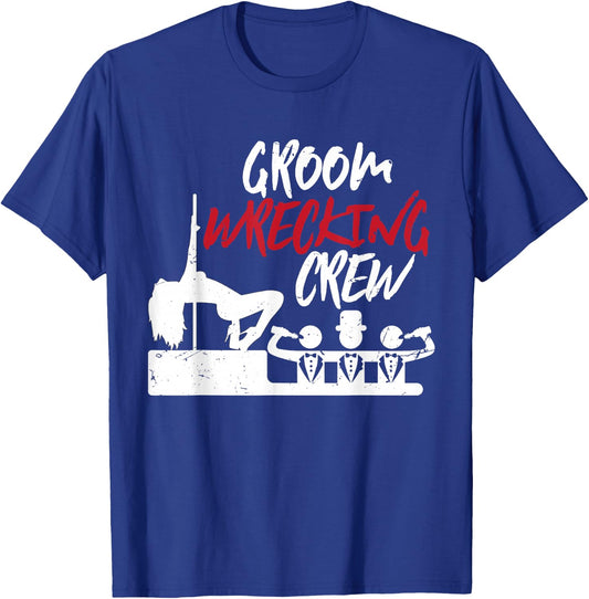 Grooms Crew | Wedding Bucks Groom Groomsmen | Bachelor Party T-Shirt - T-Shirt | Royal