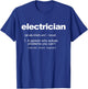 Miftees Electrician Black Adult Small Classic Fit Short Sleeve T-Shirt - T-Shirt | Royal