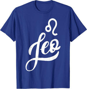 Leo, Zodiac Sign, Zodiac Sign T-Shirt - T-Shirt | Royal