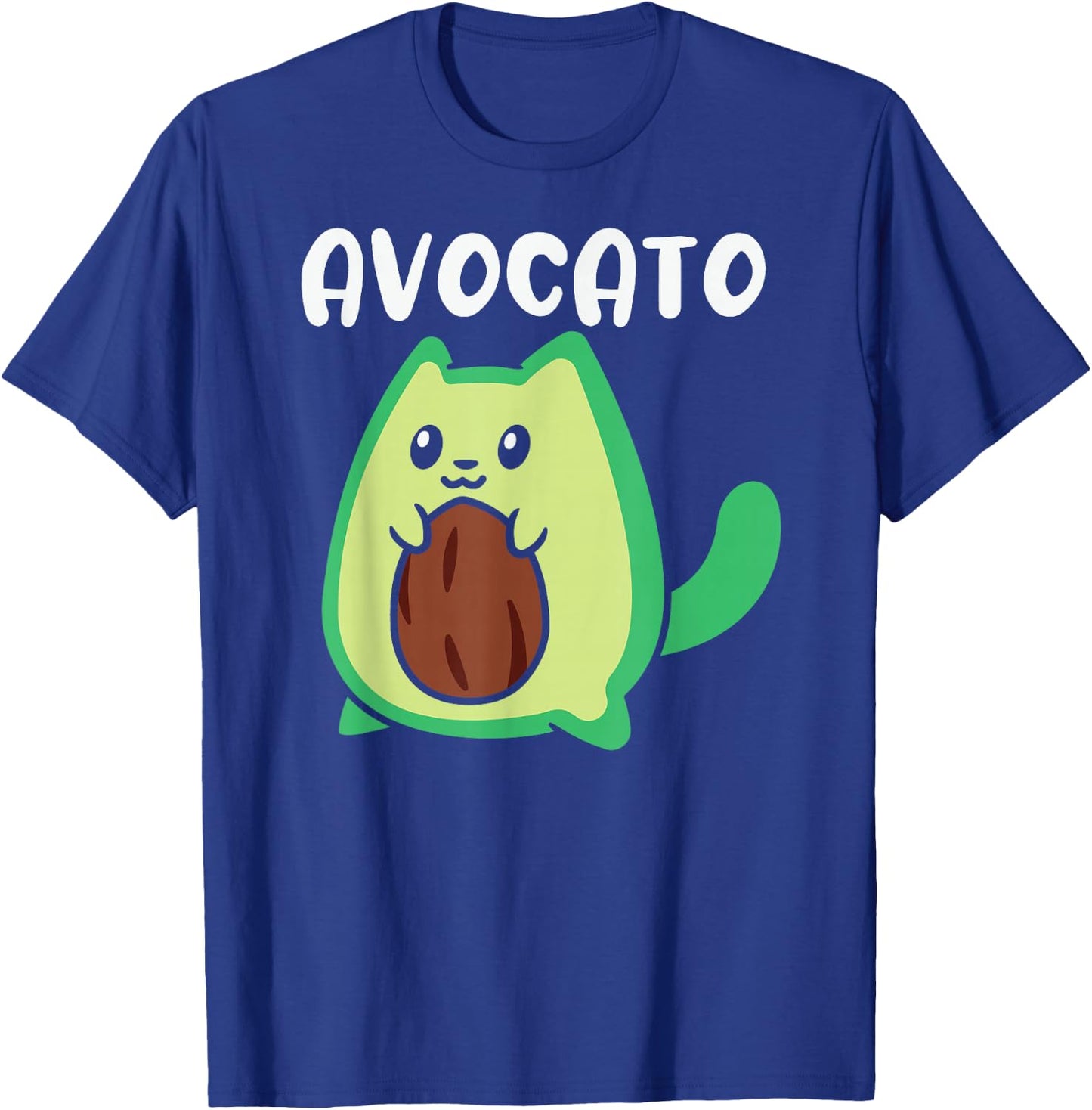 Avocato Funny Cat Lovers Avocado Novelty T-Shirt - T-Shirt | Royal