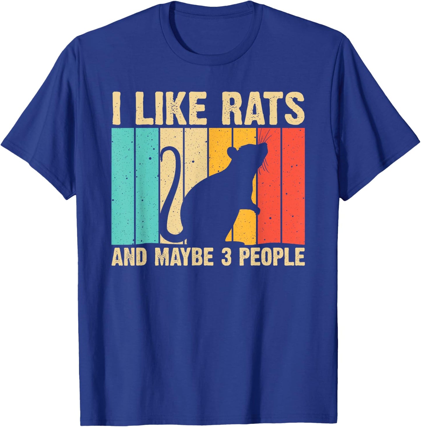 Funny Rat Design Rat Lover Men Women Mouse Rodent Introvert T-Shirt - T-Shirt | Royal