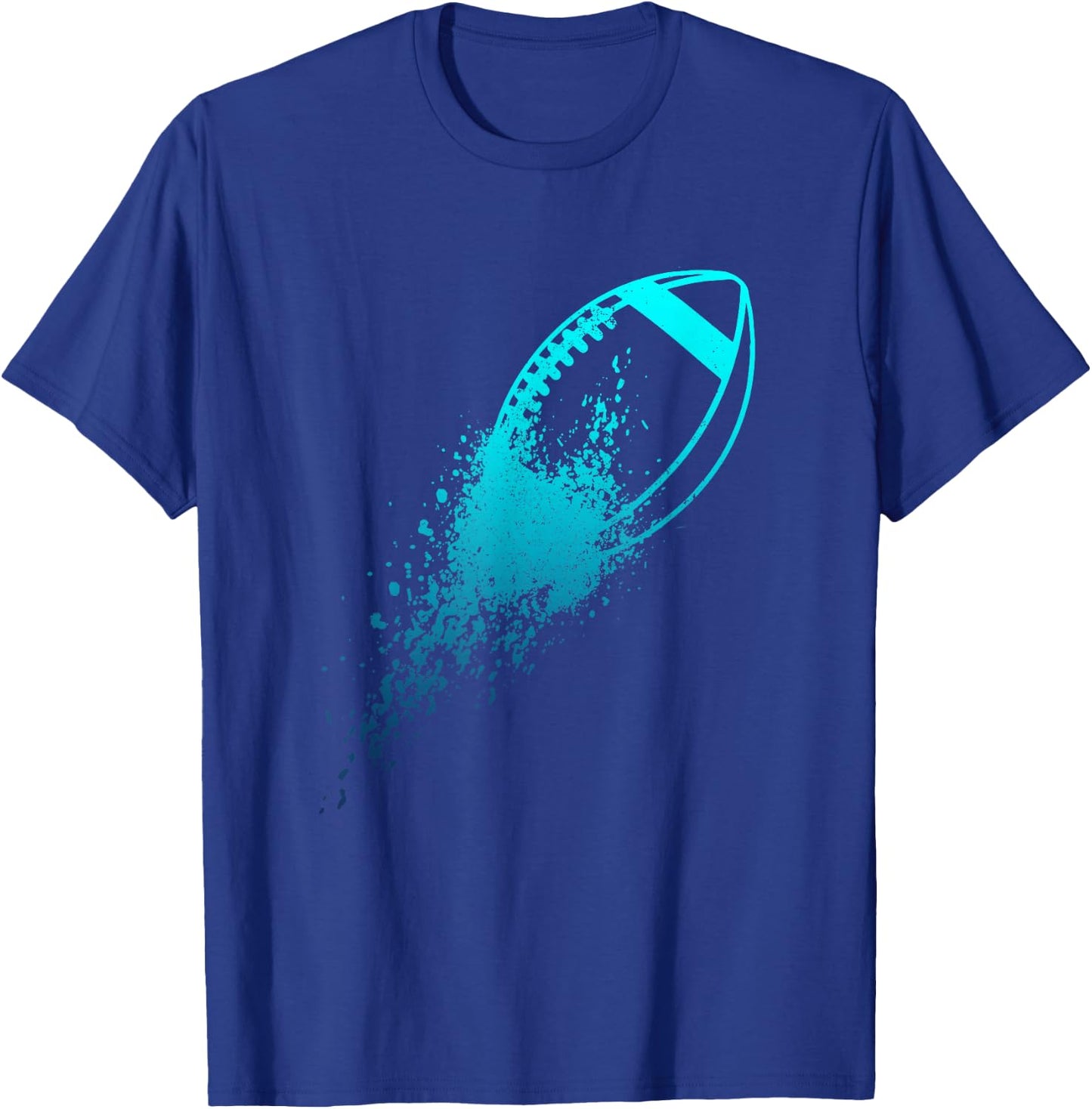 Football Quarterback Lineman Vintage Football Player T-Shirt - T-Shirt | Royal
