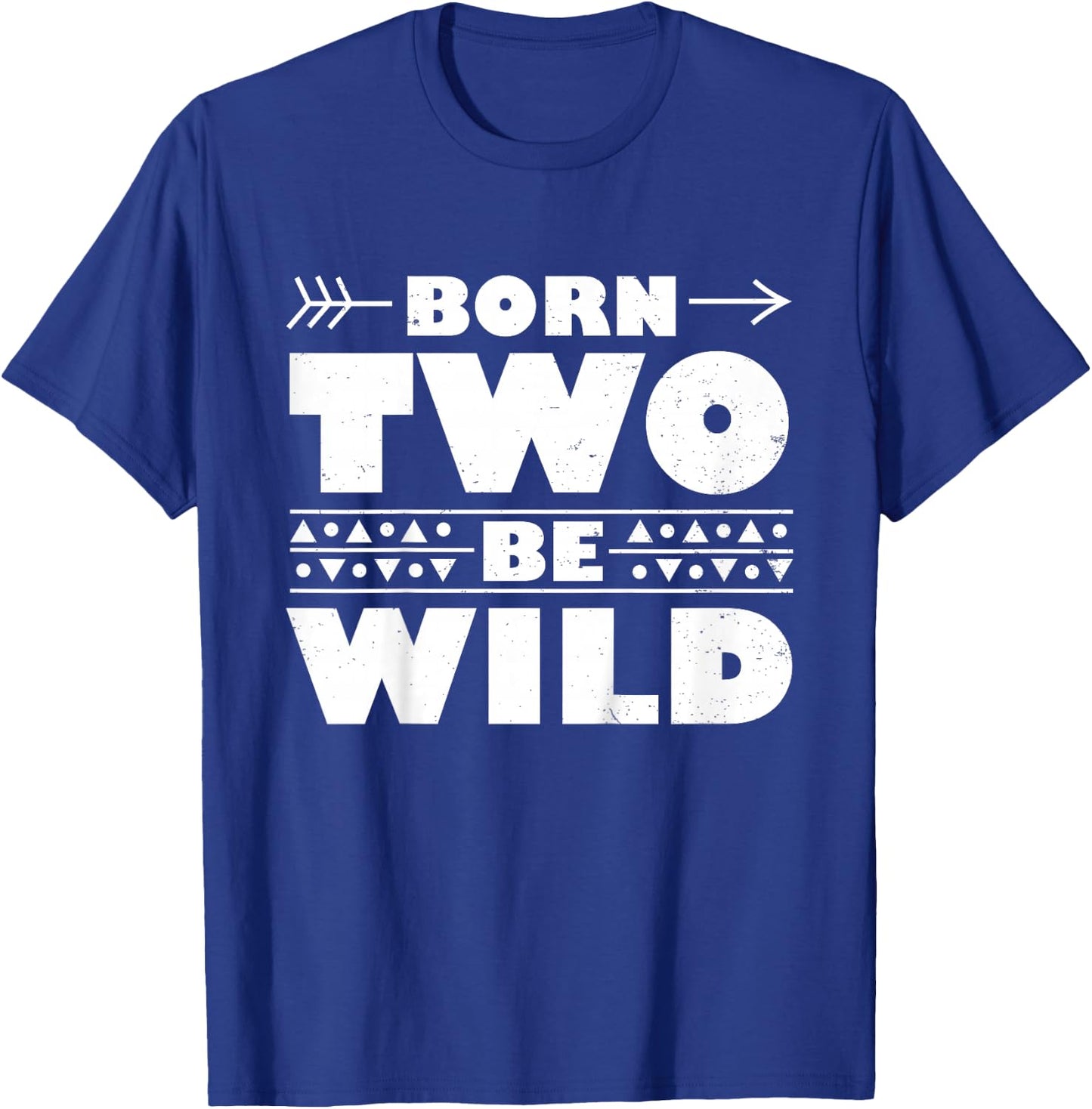 Born Two Be Wild Toddler Girl Birthday Shirt 2 Year Kid Gift T-Shirt - T-Shirt | Royal