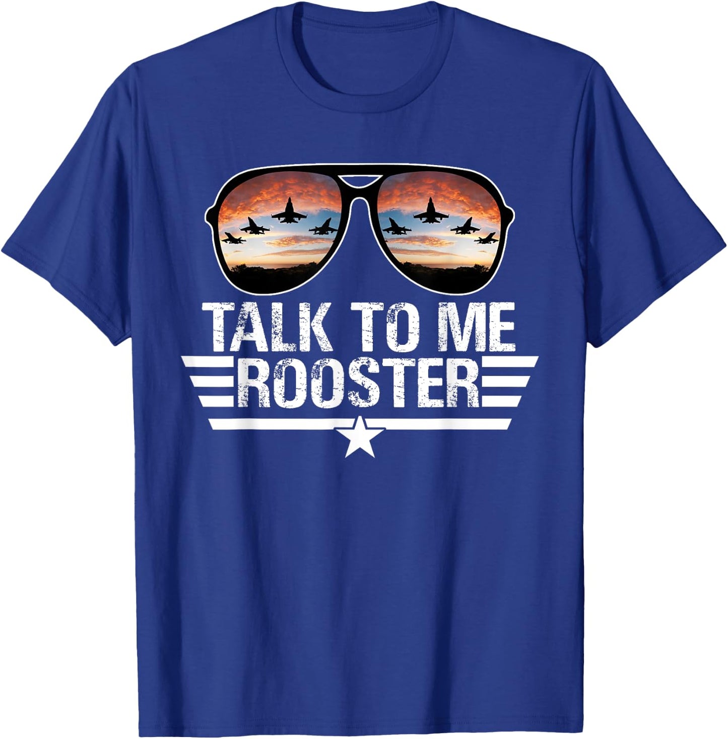 Talk To Me Rooster , Black T-Shirt - T-Shirt | Royal