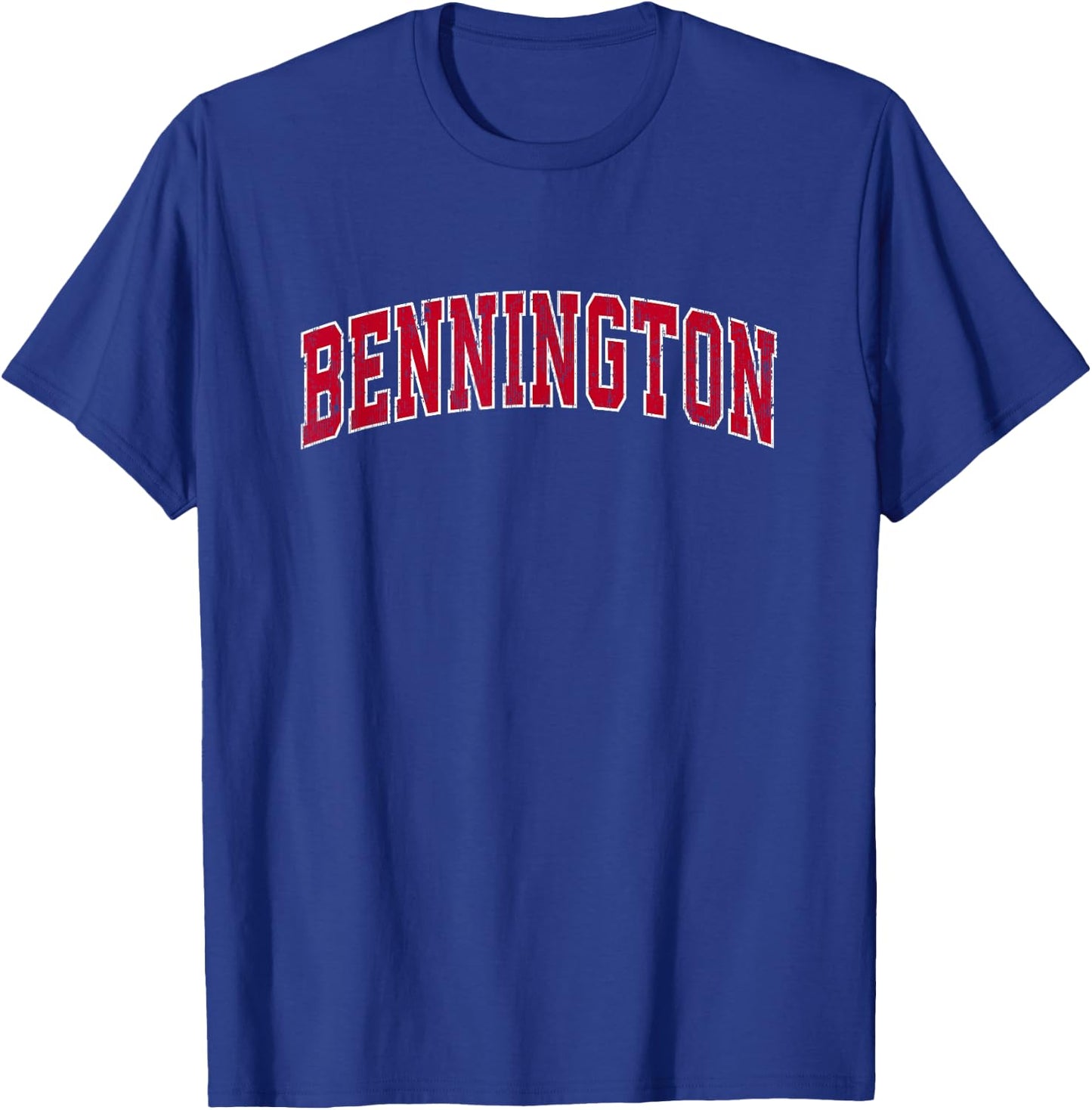 Bennington Vermont VT Vintage Sports Design Red Design T-Shirt - T-Shirt | Royal