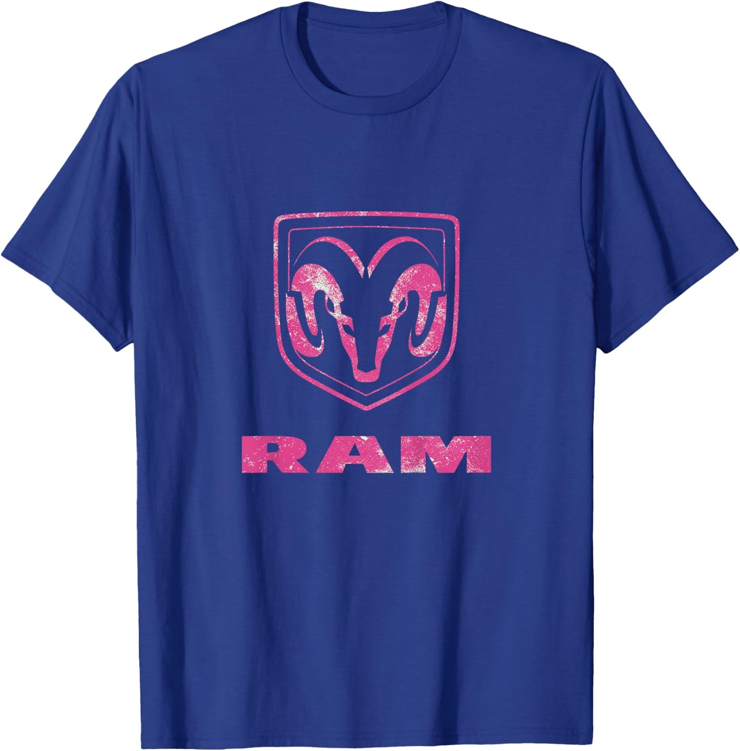 RAM Trucks Logo Distressed T-Shirt - T-Shirt | Royal