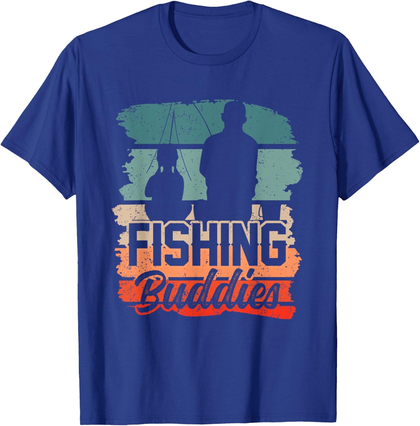 Fishing Buddies Fisher Buddy Fisherman T-Shirt - T-Shirt | Royal