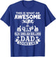Awesome Olde English Bulldog Dad Looks Like Vintage Retro Men Women Girls Kids T-Shirt - T-Shirt | Royal
