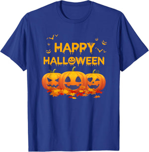 Happy Halloween Costumes Funny Gifts Pumpkins Men Women Kids T-Shirt - T-Shirt | Royal