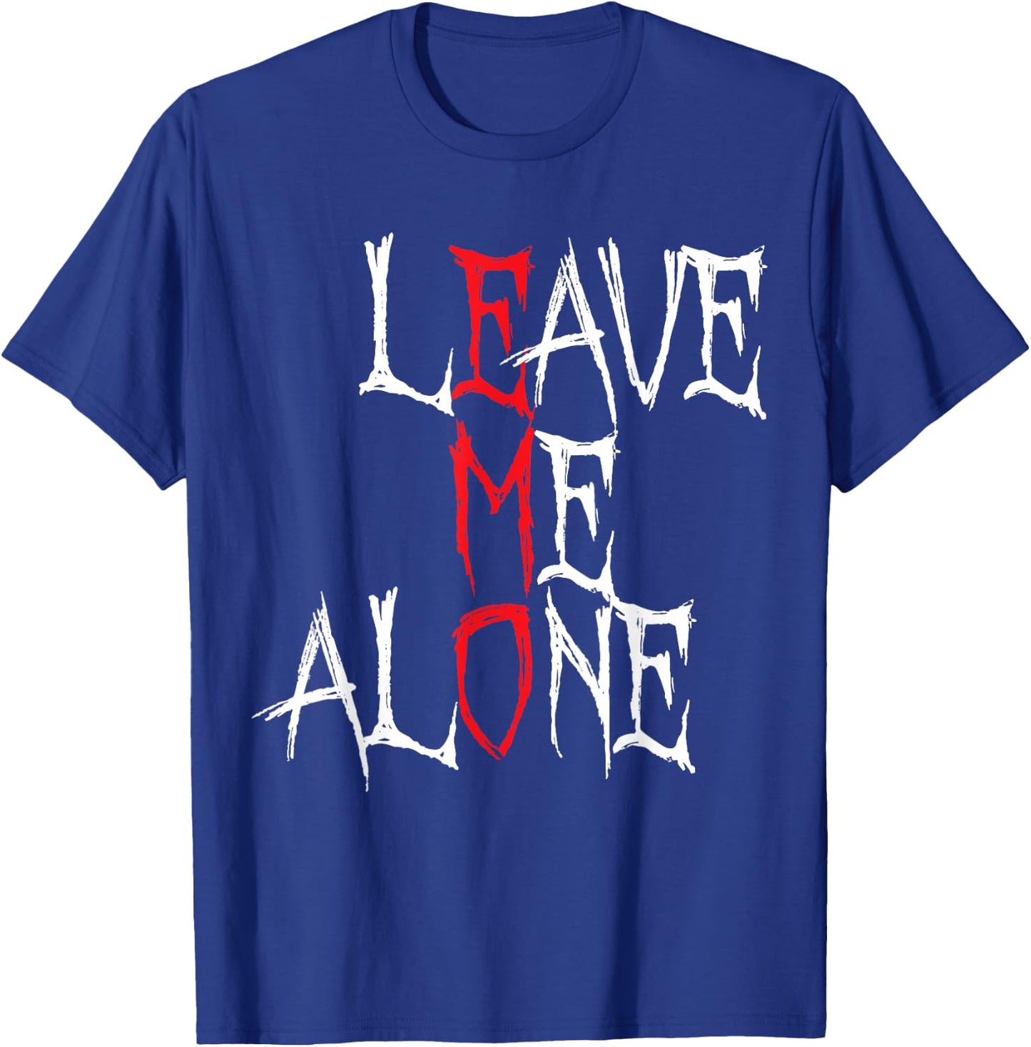 Leave me Alone Emo Aesthetic Goth Scene Alternative Music T-Shirt - T-Shirt | Royal