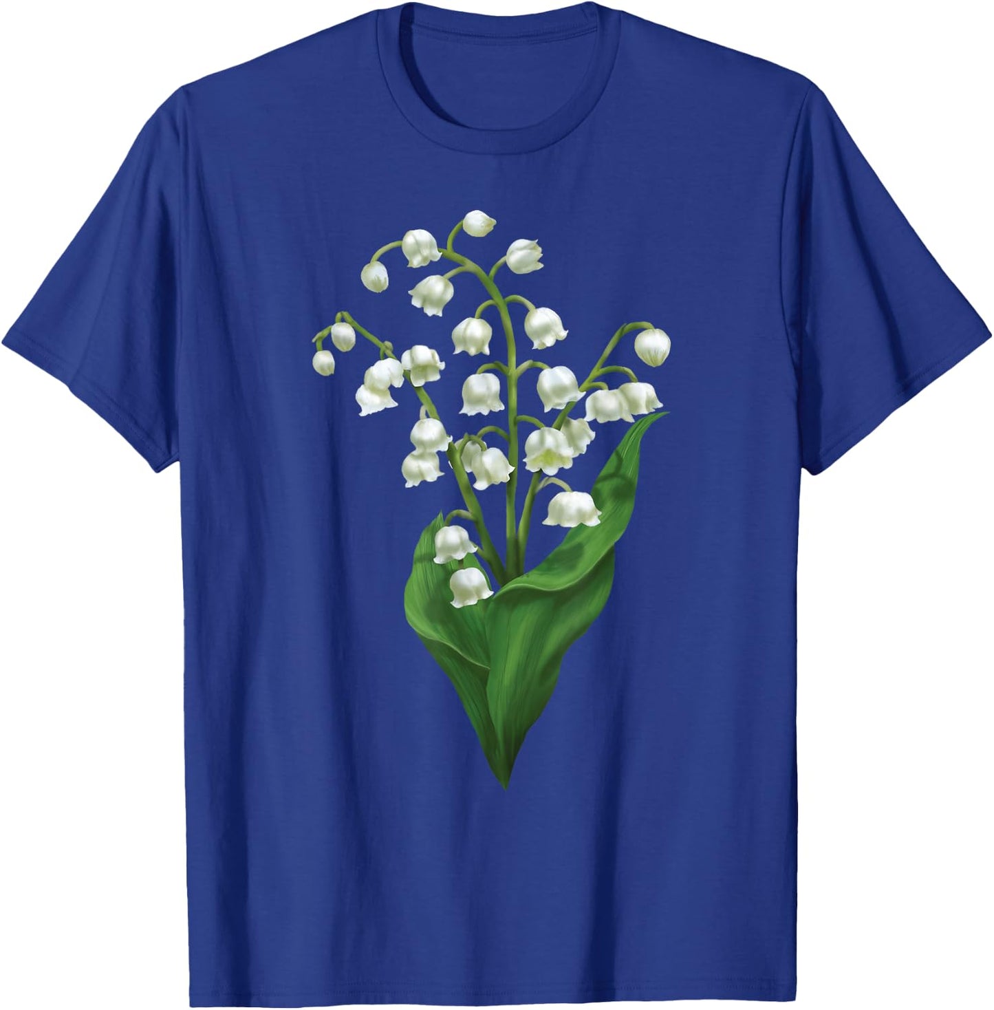 White Lily Of The Valley Spring Flower Watercolor T-Shirt - T-Shirt | Royal