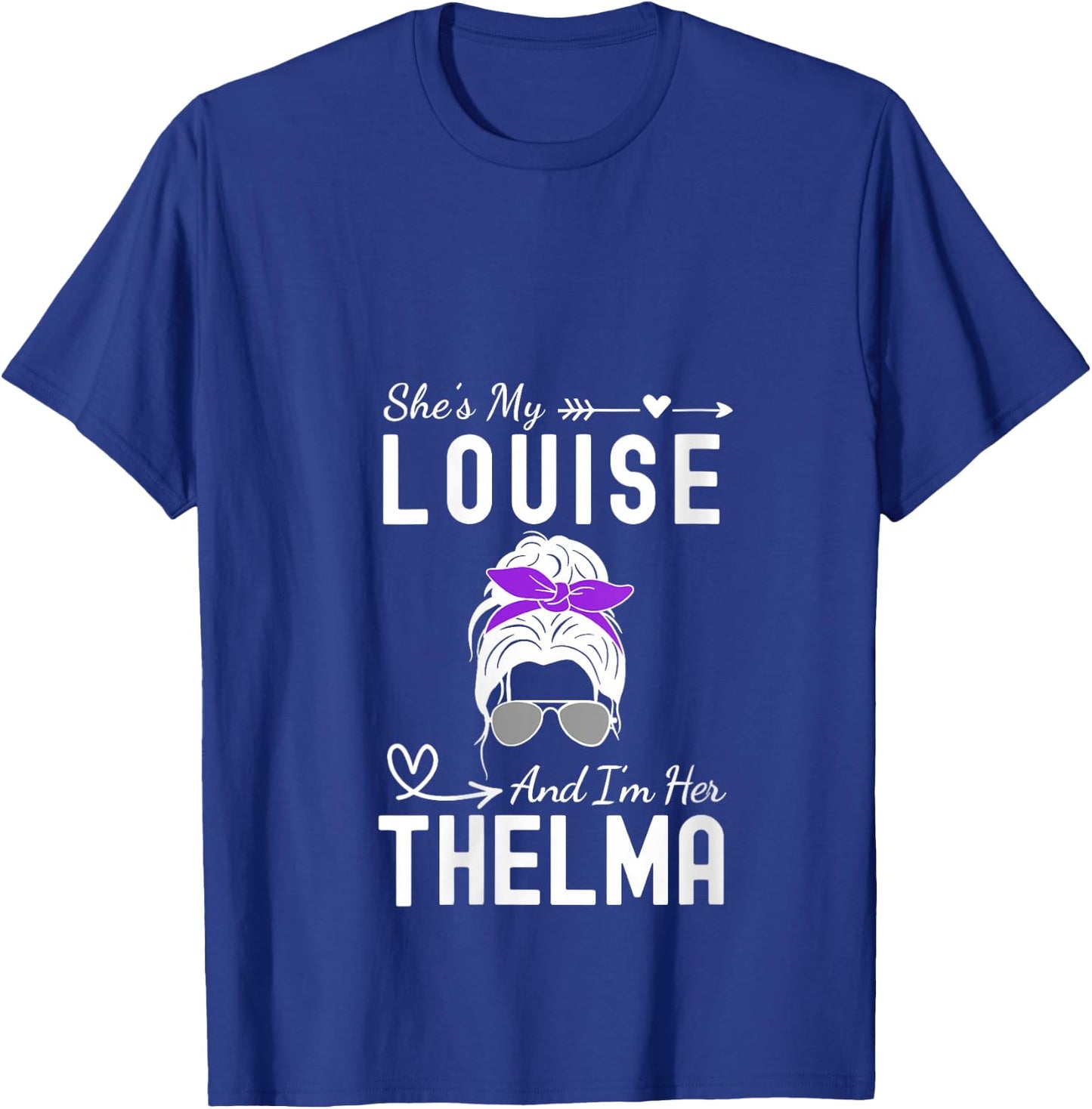 Every Thelma Needs A Louise Retro Women Best Friends V-Neck T-Shirt - T-Shirt | Royal