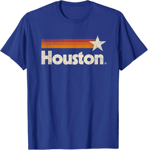Houston Texas Houston Strong Stripes T-Shirt - T-Shirt | Royal