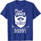 Proud Owner Of A Bearded Daddy Gift From Dad T-Shirt - T-Shirt | Royal