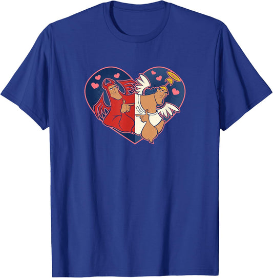 Disney Valentine's Emperor's New Groove Kronk Angel & Devil Small T-Shirt - T-Shirt | Royal