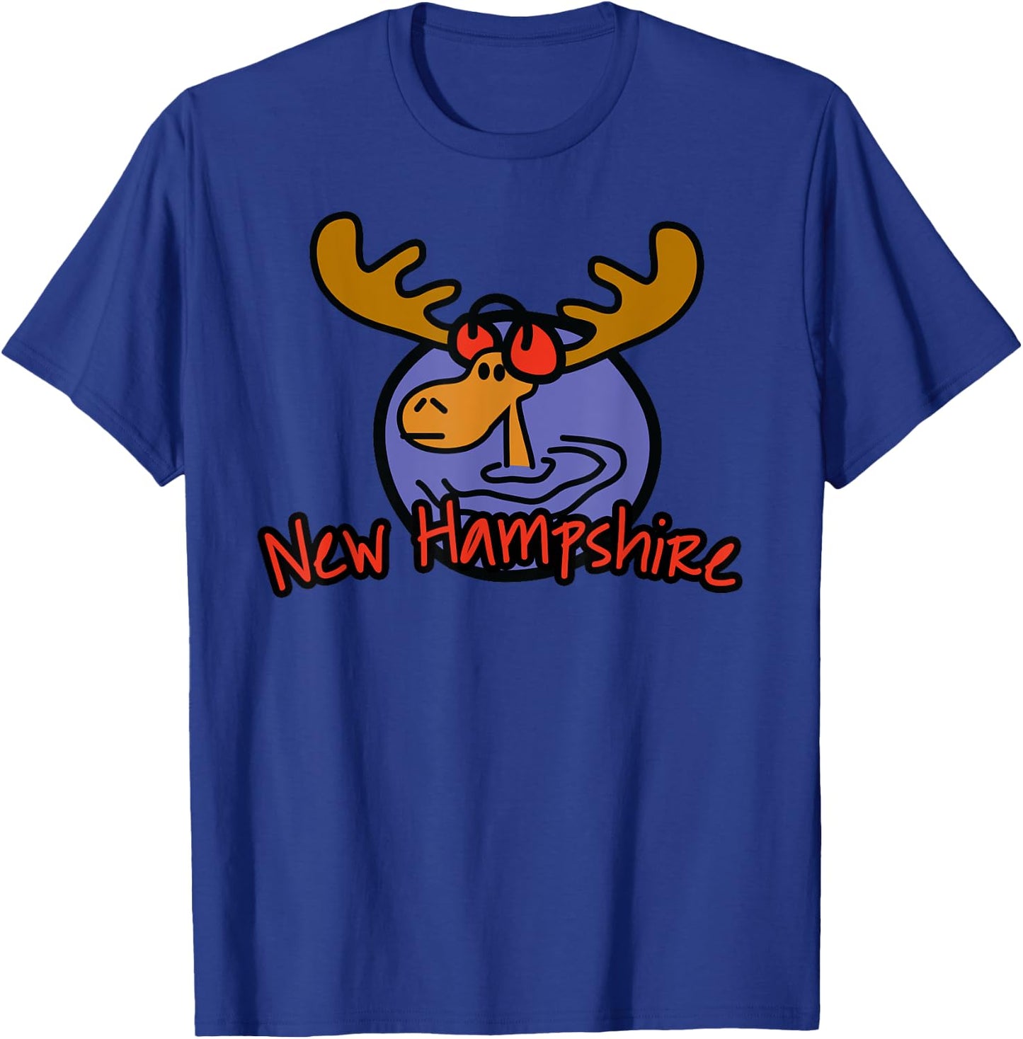 New Hampshire Moose product T-Shirt - T-Shirt | Royal