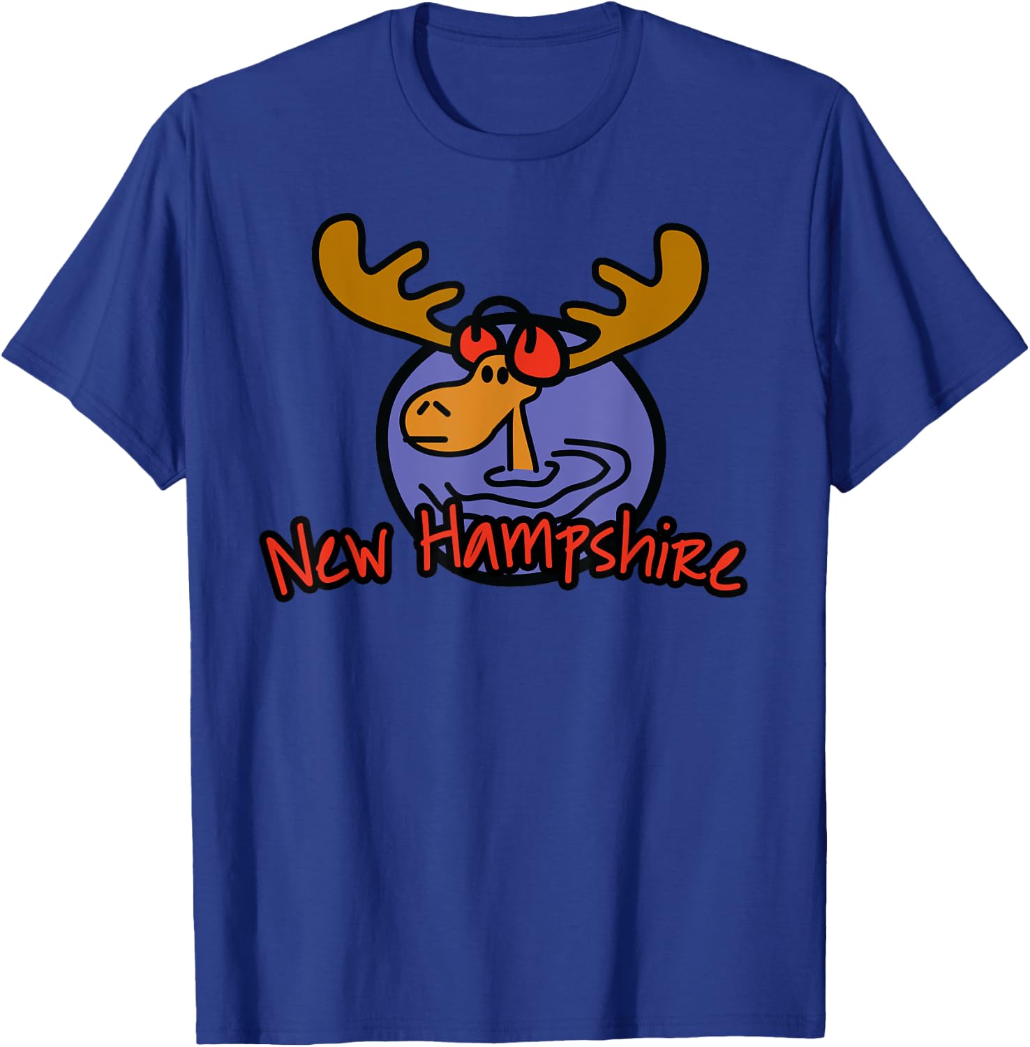 New Hampshire Moose product T-Shirt - T-Shirt | Royal