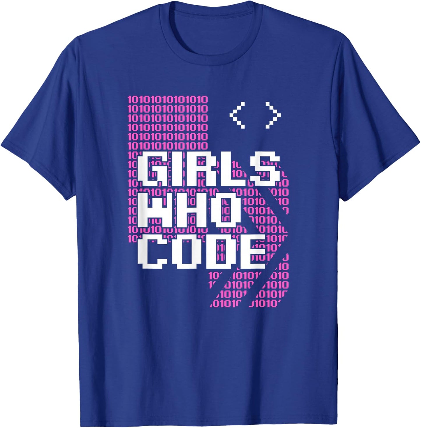 Girl Who Code Programmer Coder T-Shirt - T-Shirt | Royal