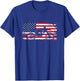 American Flag Motocross Apparel - Motocross Dirt Bike T-Shirt - T-Shirt | Royal
