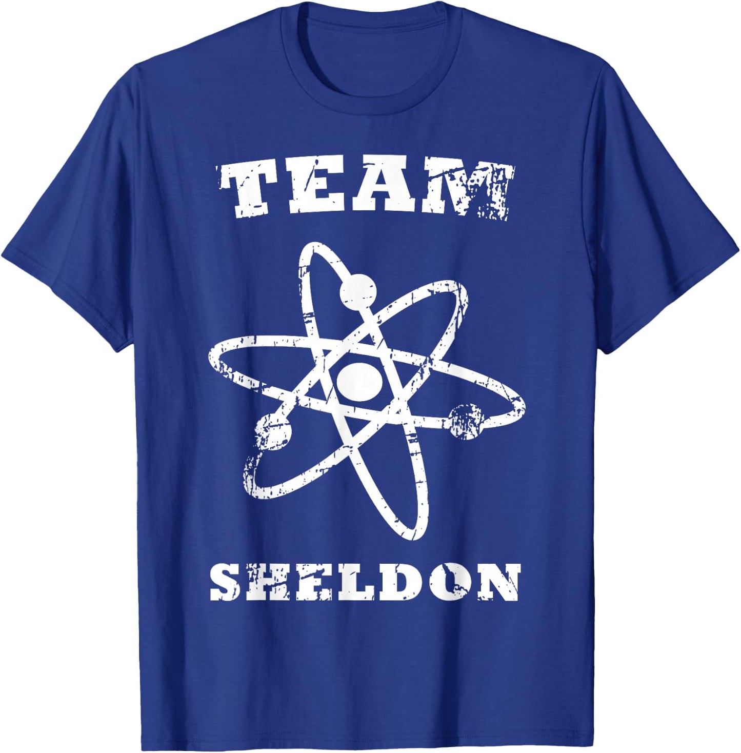The Big Bang Theory Logo Team Sheldon Atom T-Shirt - T-Shirt | Royal