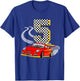 I am 5 Years Old Racing Car Boys Kids Crew 5th Birthday Race T-Shirt - T-Shirt | Royal
