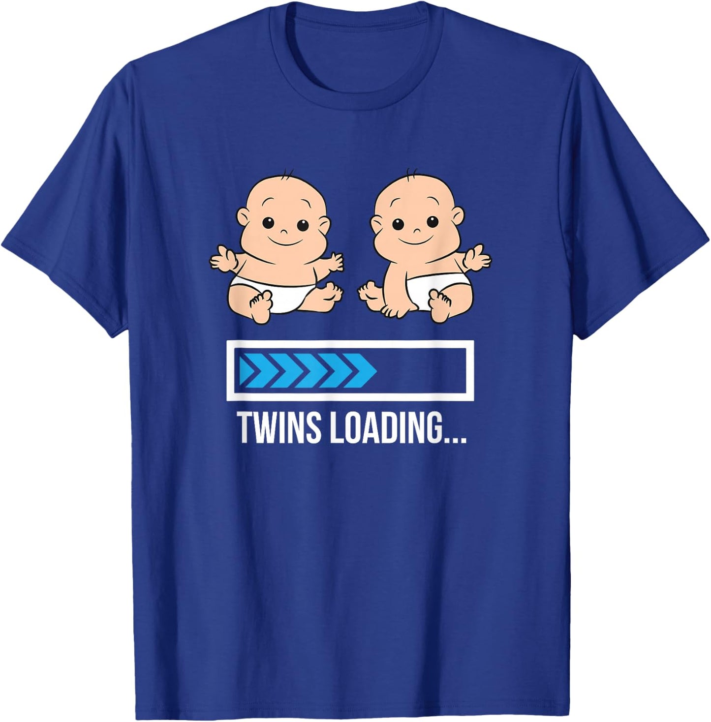 Mom Of Twin Pregnancy Twins Are Loading Pregnant With Twins T-Shirt - T-Shirt | Royal