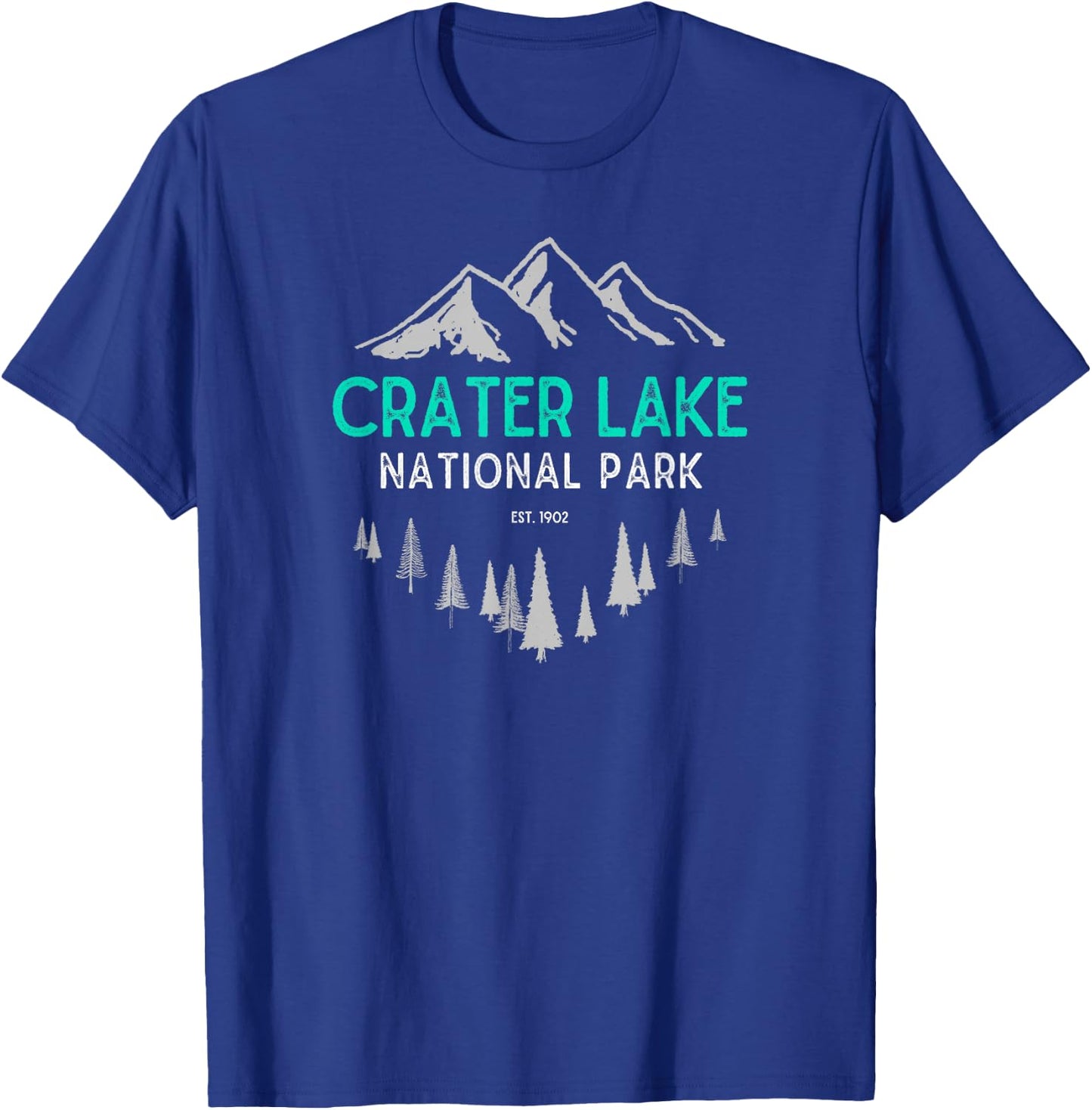 Crater Lake Vintage National Park Est 1902 T-Shirt - T-Shirt | Royal