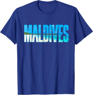 Maldives T Shirt Souvenir For Couple Or Family Summer Vacay T-Shirt - T-Shirt | Royal