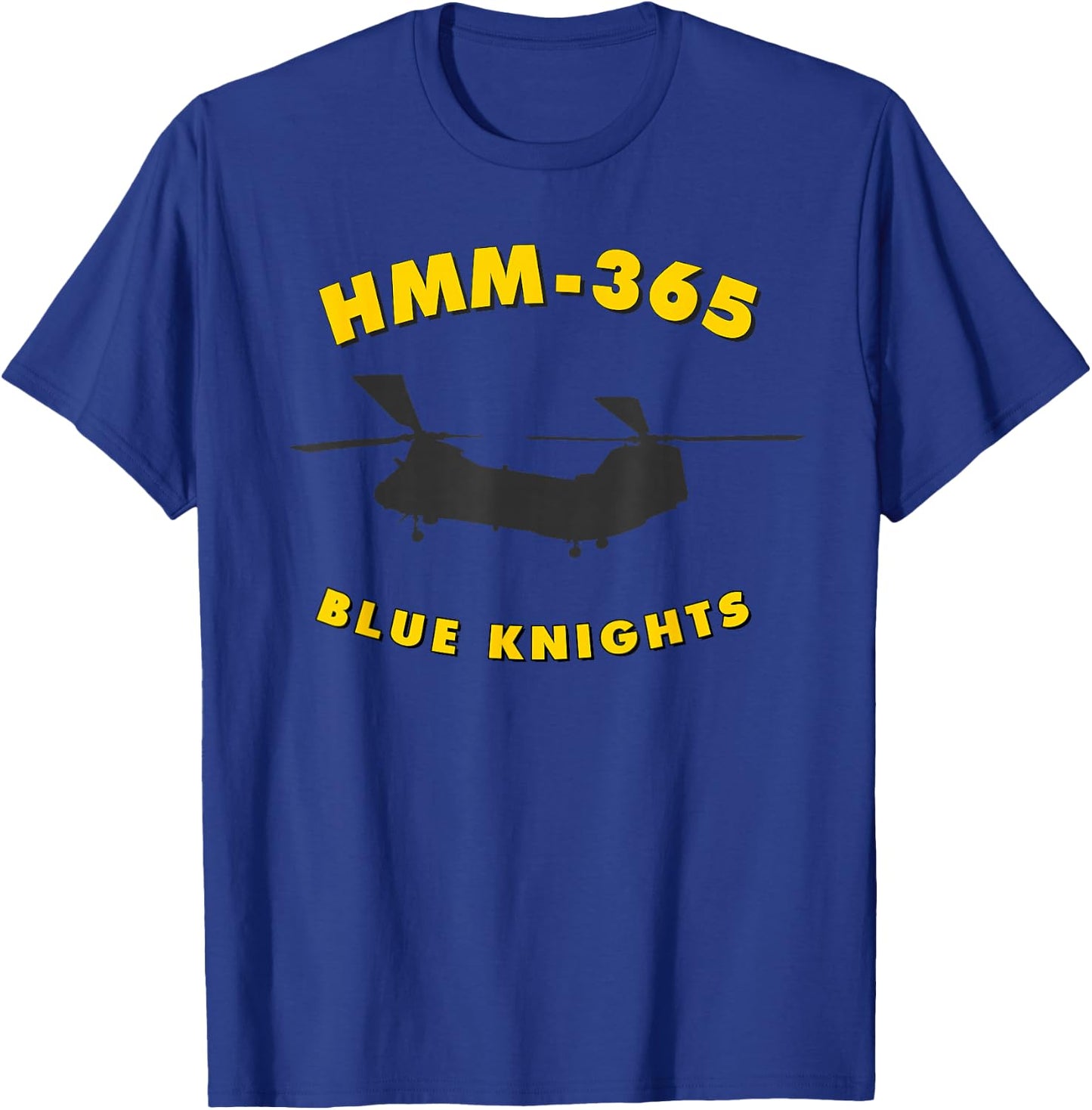 HMM-365 Helicopter Squadron CH-46 Sea Knight T-Shirt - T-Shirt | Royal
