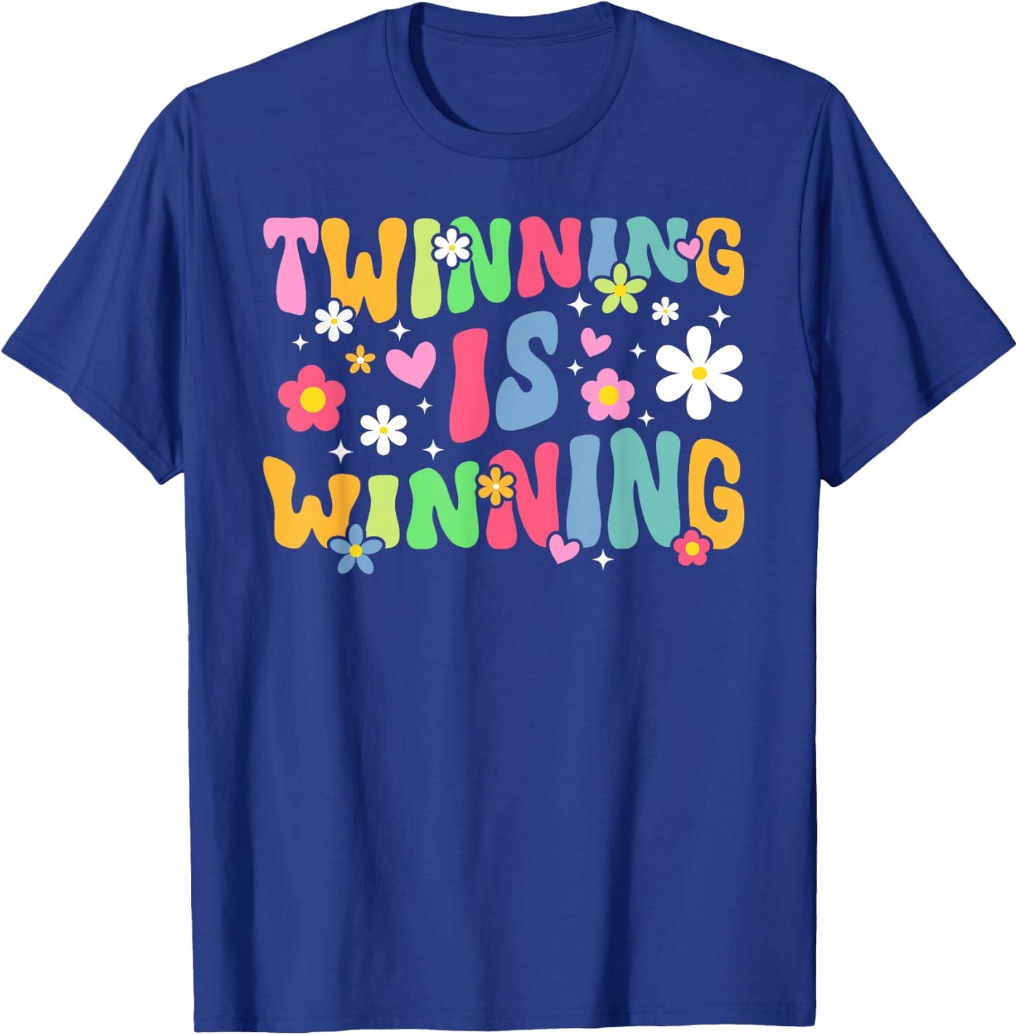 Twinning is Winning Twin Day Spirit Week Best Friend T-Shirt - T-Shirt | Royal