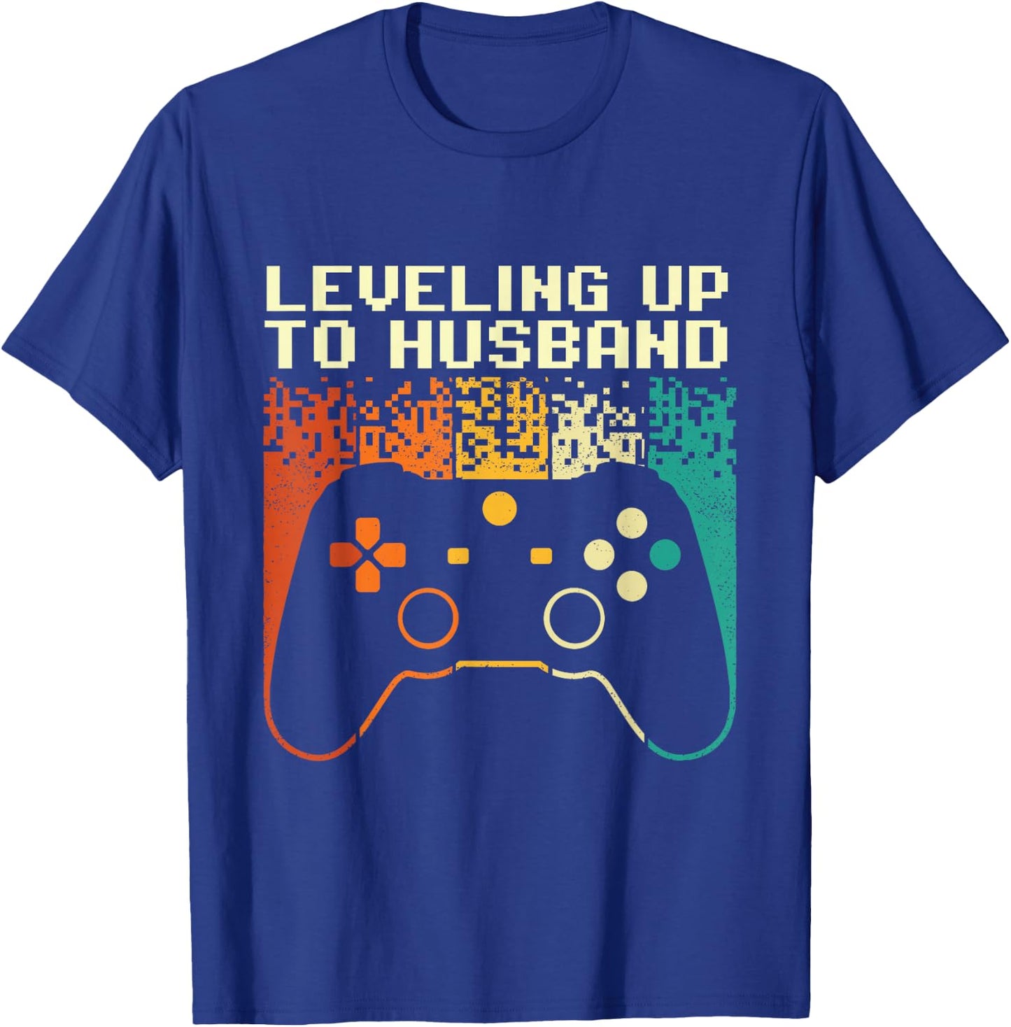 Leveling Up to Husband - Bachelor Party Groom Stag Party T-Shirt - T-Shirt | Royal