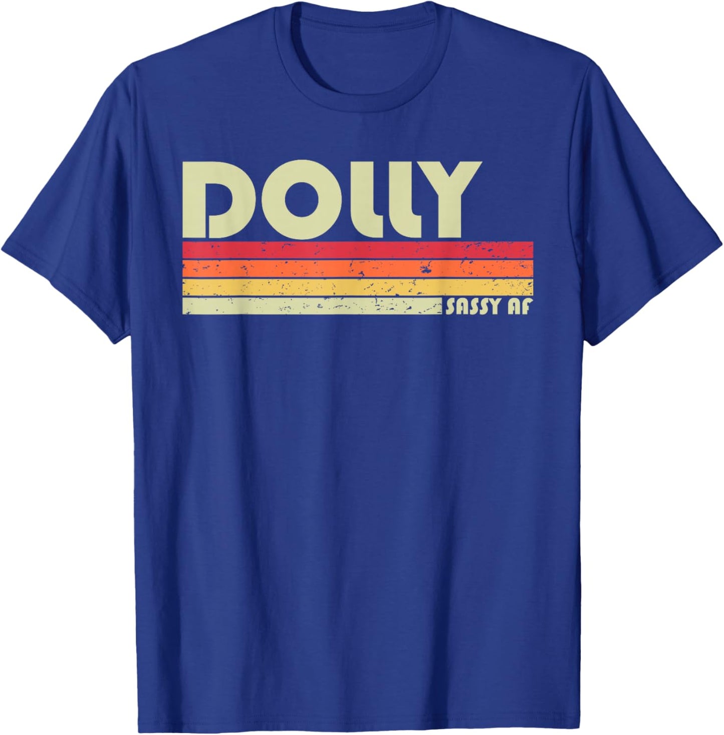 Dolly Gift Name Personalized Retro Vintage 80s 90s Birthday T-Shirt - T-Shirt | Royal