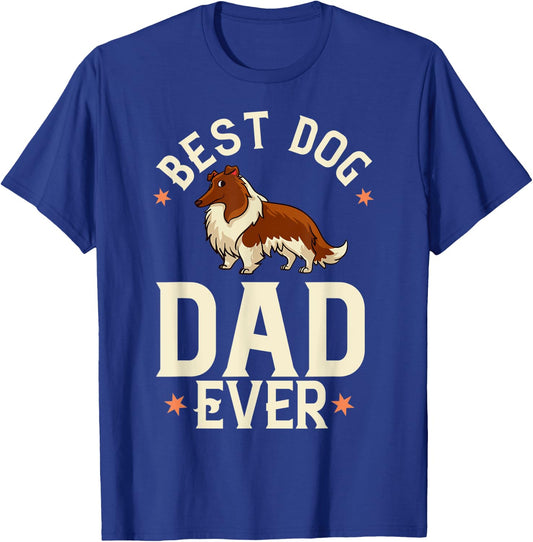 Rough Collie Dog Puppies Owner Lover T-Shirt - T-Shirt | Royal